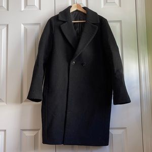 Uniqlo double face cocoon coat size S